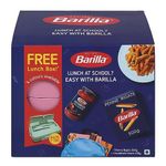 Barilla Combo Pack - Penne Pasta 500gm+ Arrabbiata with Chilli Peppers Sauce 400gm +Free lunchbox