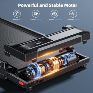 Folding Walking Pad Treadmill – Compact Under Desk Fitness Machine