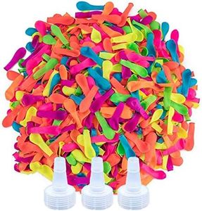 1700 Pack Water Balloons with Refill Hose Nozzle Eco-Friendly Latex Balloons for Kids Adults Outdoor Water Bomb Fight Games