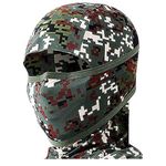 Outdoor Motorcycle Full Face Mask Balaclava Ski Neck Protection Clothing Neck Gaiter Bandana, Outdoor, Fishing Mask, (Dot-Military)