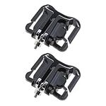 2pcs Metal Camera Waist Belt Holder Camera Belt Clip 110x85mm Bearing Capacity 10KG Fast Loading for DSLR Camera Black