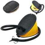 Powerful 5 Litre Foot Pump for All Inflatables Lightweight Manual Air Bed Pump Compact Foot Pump for Airbed Foot Pump for Inflatables with 2 Nozzles Sturdy Air Mattress Pump