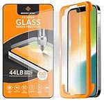 ROOCASE Glass Screen Protector for Apple iPhone 14 (6.1 Inch), Case Friendly Tempered Glass Front Cover Protection with Alignment Frame, Pack of 3