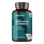 Multivitamin Tablets for Women & Men - 27 Key Nutrients - 400 Small Tablets - 1+ Year Supply - Tasty Peppermint Flavour - Vegan Multi Vitamins & Minerals Like Vitamin D, C, Calcium, Iron & Zinc
