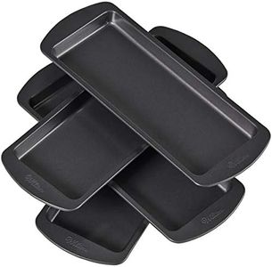 Wilton Easy Layers Loaf Cake Pan 4-Piece Set, 10-Inch x 4-Inch Size, Black