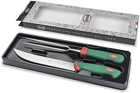 Sanelli Premana Professional, Confezione 2 pezzi BBQ, Acciaio Inox, Verde/Rosso