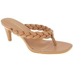 BCBGeneration Women's Glam Flip-Flop, Tan, 8