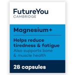 Magnesium+ 575mg Supplement – 28 High Strength Magnesium Capsules – Magnesium Lactate & Vitamin B6 Health Supplements to Reduce Tiredness & Support Bone Health – Supplements by FutureYou Cambridge