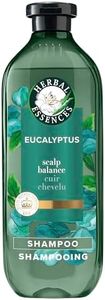 Herbal Essences Eucalyptus Sulfate Free Shampoo, Scalp Balance, 400 mL, with Certified Camellia Oil and Aloe Vera, For All Hair Types, Especially with Dry Scalp