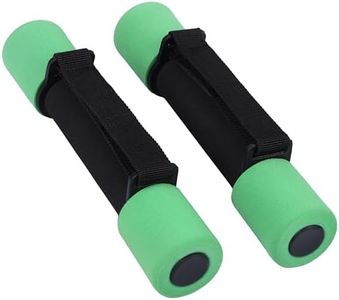 BELLE VOUS 2 Pesi per Palestra - Set Manubri da 0,5 kg - Dumbbells con Cinghie - Pesetti per Sport in Casa - Esercizi per Uomini e Donne - per Bilancere Pilates e Fitness - Nero e Verde