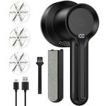 ONEWAY Fabric Shaver, 2-In-1 LED Digital Display Electric Lint Removers for Clothes, Adjustable 3 Speed Debobble Remover, 3 Blades, Electrostatic Brush, Wool Pilling Defuzzer for Fluff Fuzz Jumper