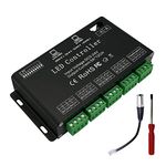 GIDEALED12 Channel DMX Decoder 60A DMX512 RGB LED Controller PWM Dimmer Driver Stage Lighting Controller DJ Lighting for RGB LED Strip and Module Light DC12V-24V