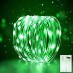 FFZZKJ Fairy Lights Battery Operated for Bedroom Indoor 3M 30LED Battery Powered Timer LED Lights Micro String Lights Copper Wire Fairy Lights for Christmas Decorations Festival Wedding Party-Green