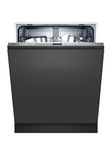 NEFF S153ITX02G N30 Fully Integrated Dishwasher, 12 place settings, Home Connect, Extra Dry, Favourite Setting/Programme, InfoLight, Time Delay, Stainless Steel