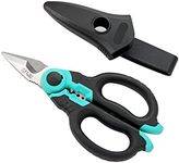 C.JET TOOL 6" Stainless Electrician Scissors Heavy Duty Professional for Aluminium Copper Soft Cable