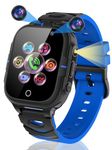 clleylise Kids Smart Watch, Smart Watch for Kids with Sim Card, Phone Calls SOS Games Music MP3 Player HD Selfie Camera Flashlight Gift for 4-16 Years Old