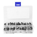 200pcs Transistor Kits, 10 Value Silicon Power Transistor Assortment Kit, Assorted Transistor BC457, Transistors Box Pack for BC327 BC337 BC517 BC547 BC548 BC549 BC550 BC556 BC557 BC558