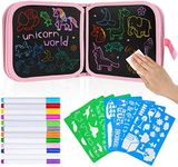 Flnlano Erasable Doodle Busy Books for Kids - Drawing Book for Boys Girls 3+ Year Old, Reusable Busy Board for Kids, Toddler Travel Toys for Ages 3 4 5 6, Writing Painting Set Toddler Preschool Gifts