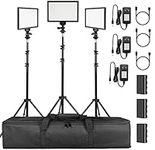 SUPON 3 Pack LED Video Light Stand 