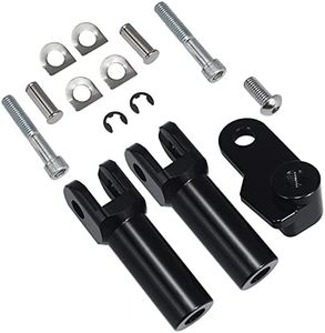 WOWTK Passenger Footpeg Mount Kit fits for Harley Softail 2012-2017 FLS and FLSS and 2008-2011 FLSTSB models,Replace for 50932-08,Vivid Black