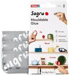 Tesa Sugru Super Glue - Waterproof Glue for Home Improvement + Craft Glue Projects - Versatile Wood Glue, Poster Putty or Silicone Adhesive for Fixing, Repairing + Bonding - 3 Pack - Gray (3.5g/ea)