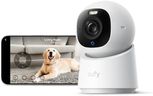 eufy Security Indoor Camera E30, Latest Generation, 4K UHD Security Camera, Pet/Dog/Baby Camera with Phone app, Color Night Vision, Human/Pet Auto Tracking, 360° Coverage, Works with Homekit, White