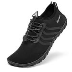 Racqua Water Shoes Beach Swim Aqua Sea Quick Drying Shoes Wet Boat Pool Surf Yoga Diving Kayak Shoes for Women Men Black EU 43=UK 9.5