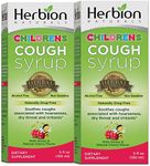 Herbion Naturals Cough Syrup for Children - 5fl oz - Helps Relieve Cough, Immunity - Natural Honey and Cherry Flavor, for Kids 13 and Above - 2 Packs