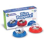 Learning Resources LER3766 Poppers (Set of 2) The Fun, Easy Way to Roll Dice for Games & Maths Learning, Ages 3+, Mehrfarbig/Meereswellen (Ocean Tides)