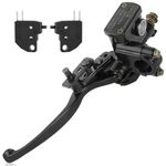 QAZAKY 7/8inch Left Handlebar Hydraulic Brake Master Cylinder Lever Pump for ATV Quad Moped Pit Dirt Bike Kids Motorcycle 50cc 70cc 90cc 110cc 125cc 150c 200cc 250cc GY6 22mm Taotao Kazuma Sunl Roketa