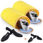 Teletrogy Shoes Laundry Bag Keep Shoes Clean, Shoe Wash Bag for Washing Machine, Reusable and Durable Zipper Shoe Washing Bag, Sneaker Tennis Shoe Cleaner Kit Include Pair of Adjustable Shoe Trees