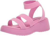 Steve Madden Girls Shoes Unisex-Child Sammie Sandal, Pink, 4 Big Kid