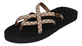 Teva Women Olowahu Retro Geometric Neutral Sandal, Size 8