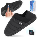 Heated Slippers, BIAL Rechargeable Battery Heated Sheos Winter Warm Slippers Cordless Heat Feet Warmers Cozy Shoes Cold Weather Camping Slippers for Men Women Cold Feet