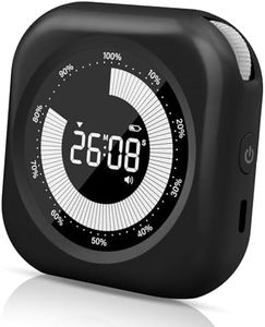 XREXS Timer Visivo Digitale per Bambini, Conto alla Rovescia, Timer per Bambini e Adulti, Volume e Luminosità Regolabili, Timer Breve per Cucina, Scuola, Ufficio, Nero