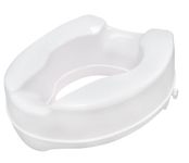 Drive Medical Raised Toilet Seat with Lock, Standard Seat, 4"