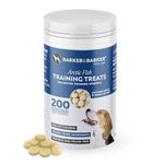 Barker and Barker Grain Free Dog Training Treats ❘ 200 Tasty & Healthy Medium Arctic Fish Treat Pot | Low Calorie, High in Protein | No Artificials - 100% Human-Grade for Small & Medium Breed Dogs