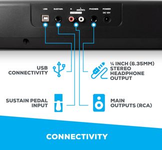 Alesis Recital 88-Key Digital Piano – Full-Size Beginner Keyboard
