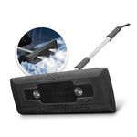 Snow Joe SJBLZD-LED-BLK Illum-n-Broom LED Lighted 4-in-1 Snow Broom Plus Ice Scraper, Black