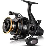 Sougayilang Bait Feeder Spinning Reels,33Lbs Drag Carp Fishing Reel Front and Rear Drag System, Freshwater Fishing Reel for Live Liner Bait Fishing Action-5000