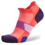 Balega Ultraglide Cushioned Performance No Show Athletic Running Socks for Men and Women (1 Pair) - Ergonomic Fit, Moisture-Wicking, Breathable, Seamless Toe, Coral, Medium (UK Size 7-9)