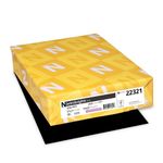 Neenah Astrobrights Premium Color Paper, 24-Pound, 8.5 x 11-Inch, 500 Sheets, Eclipse Black