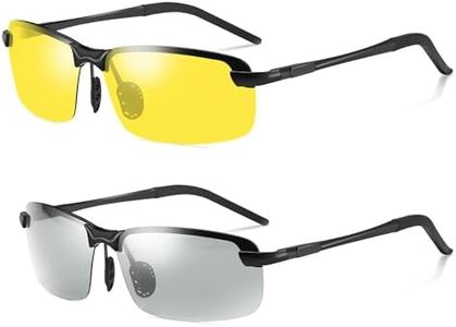 YIMI Mens Polarized Photochromic Sunglasses Outdoor Sports Driving Cycling Glasses Women Anti Glare UV400 lightweight Glasses