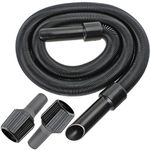 SPARES2GO 6m Extension Pipe Hose Kit compatible with Titan Vacuum Cleaner (6 Metre Hose + 3 x Adaptors)