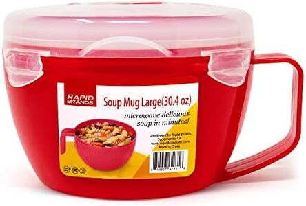 Rapid Soup Mug | Microwaveable Soup & Noodle Cooker | Enjoy Hot Soups Anytime | Ideal for Dorm, Small Kitchen, or Office | Dishwasher-Safe, Microwaveable, & BPA-Free