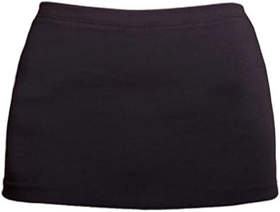 Kosher Casual Modest 'Hippies' Shirt Extender for Women Layering Skirt – Half Shirt for Skirt with Waist, Belly & Back Coverage – Layering Hack for Style & Comfort (Small/Medium, Black)