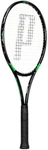 Prince TeXtreme Phantom 100 Adult Tennis Racket, Black/Green, Grip 3: 4 3/8 Inches