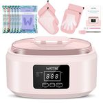 Paraffin Wax Machine for Hand and Feet -Paraffin Wax Warmer Moisturizing Kit Auto-time and Keep Warm Paraffin Hand Wax Machine for Arthritis (pink-)