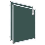 Pragati Systems® Prima Melamine (Non-Magnetic) Green Chalkboard for Kids, Home, Study & School (PCHB90120) with Heavy-Duty Aluminium Frame, 3x4 Feet (Pack of 2)