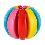 Amazon Brand - Jam & Honey Plastic Learning & Activity Ball I Learning Activity Toy I Multicolour I Infant and Preschool Toys | Good Toy for Parties and Return Gifts, Handball, Standard